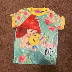 Disney toddler girl swim top 2T ariel little mermaid